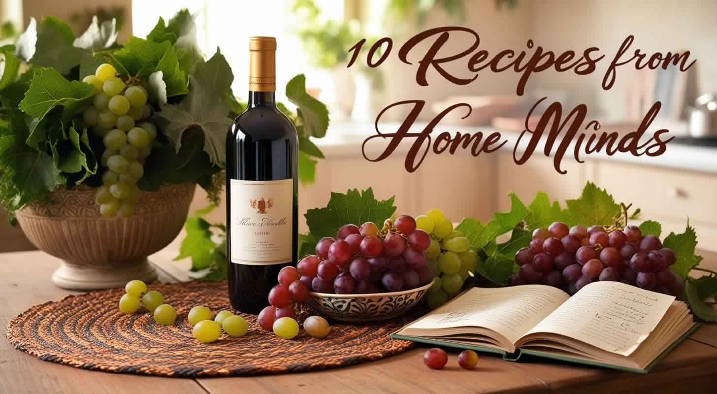 Vynas iš vynuogių: 10 receptų namuose