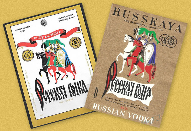 Orosz vodka: kettős címke