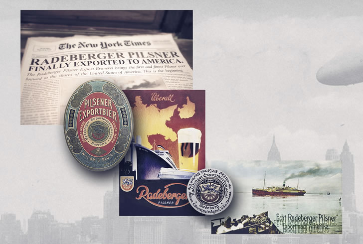 Radeberger noviny a plakáty